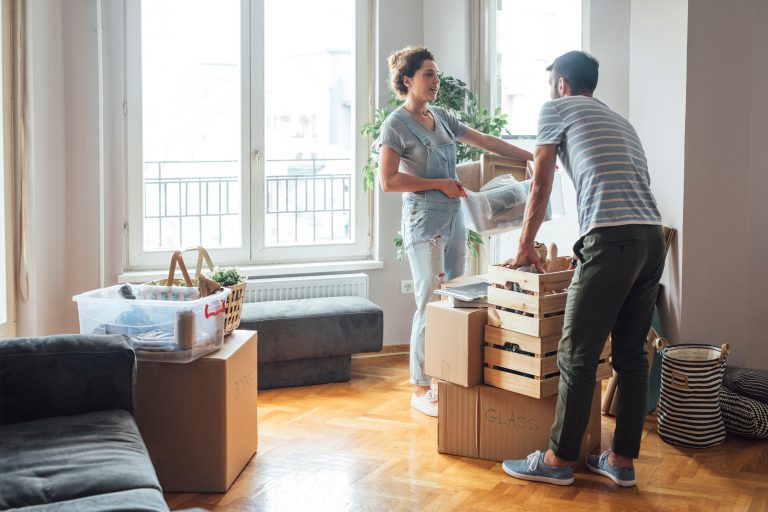 Couple Moving In New Home